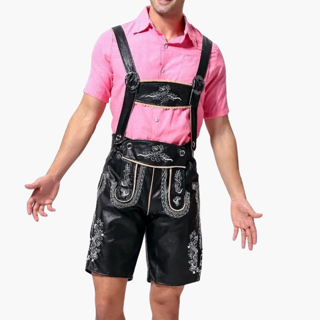 Bestickte Trachten Lederhose für Herren - Oktoberfest 2025 - Image 11