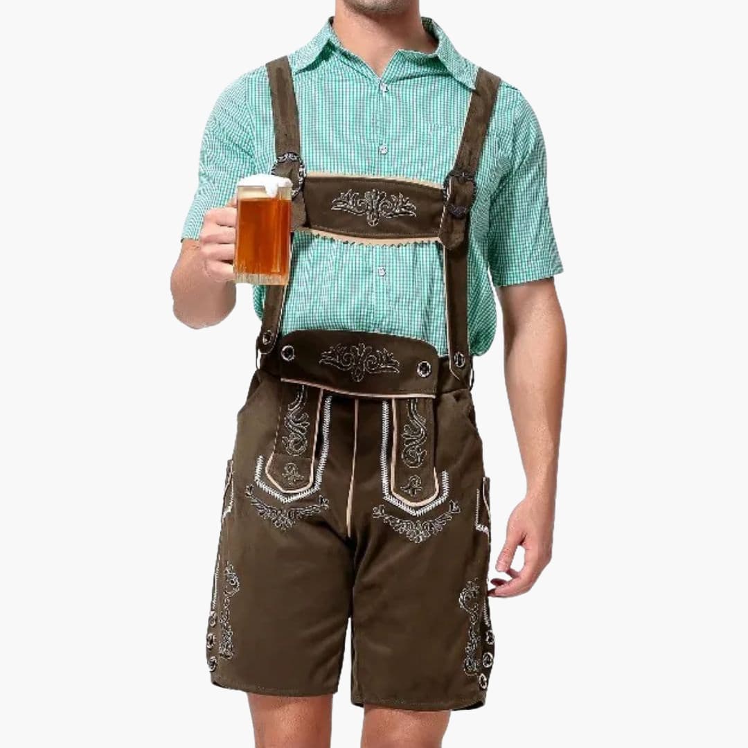 Bestickte Trachten Lederhose für Herren - Oktoberfest 2025 - Image 13