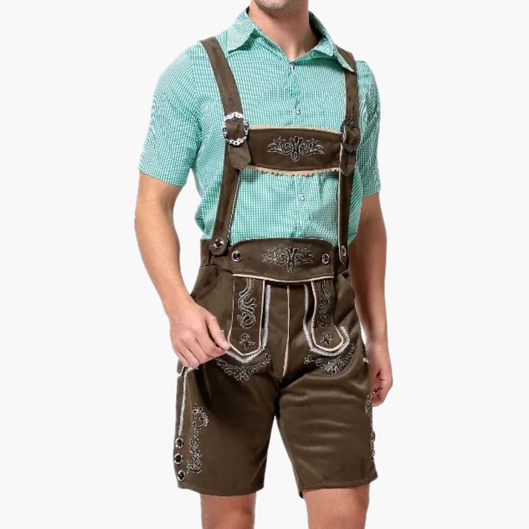 Bestickte Trachten Lederhose für Herren - Oktoberfest 2025 - Image 14