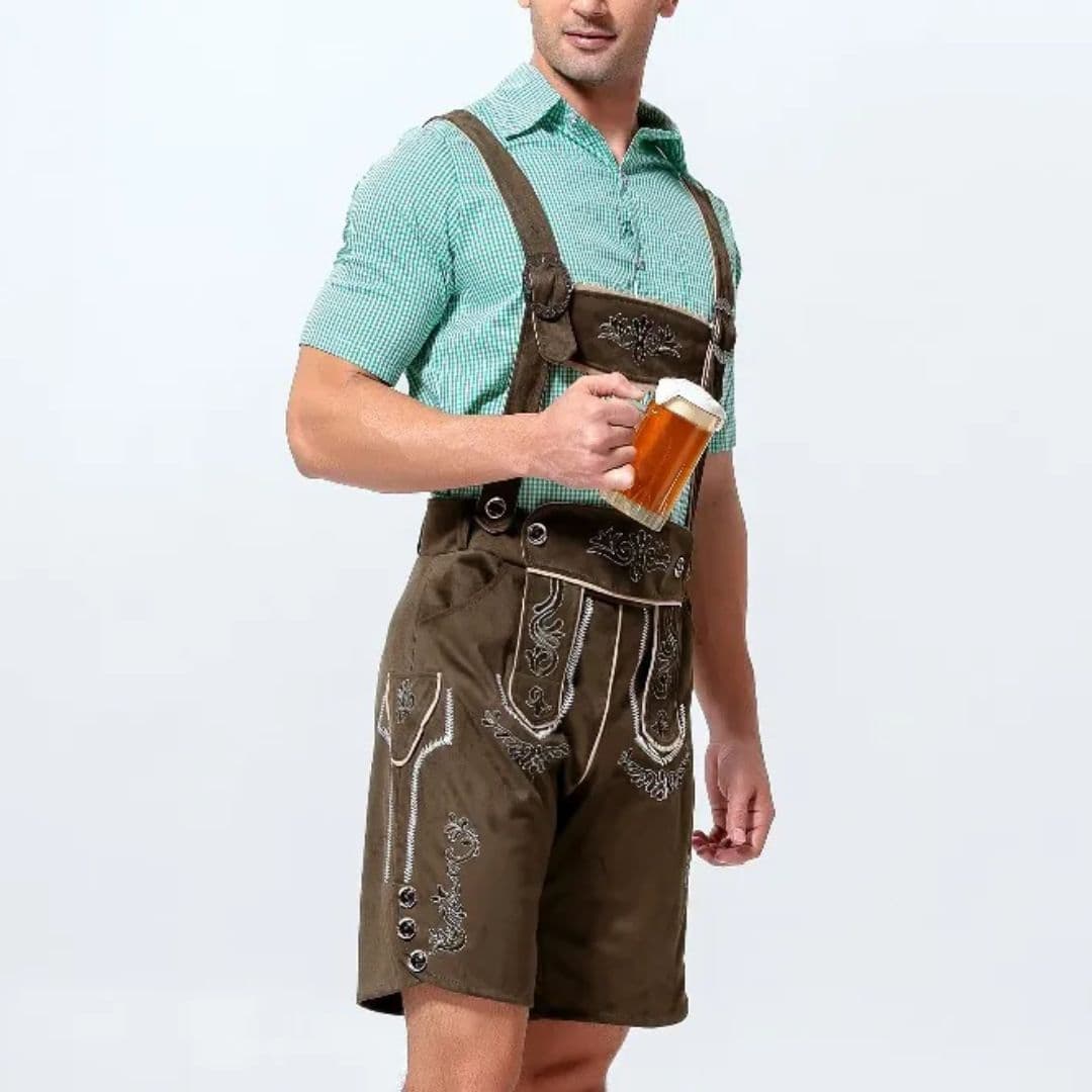 Bestickte Trachten Lederhose für Herren - Oktoberfest 2025 - Image 2