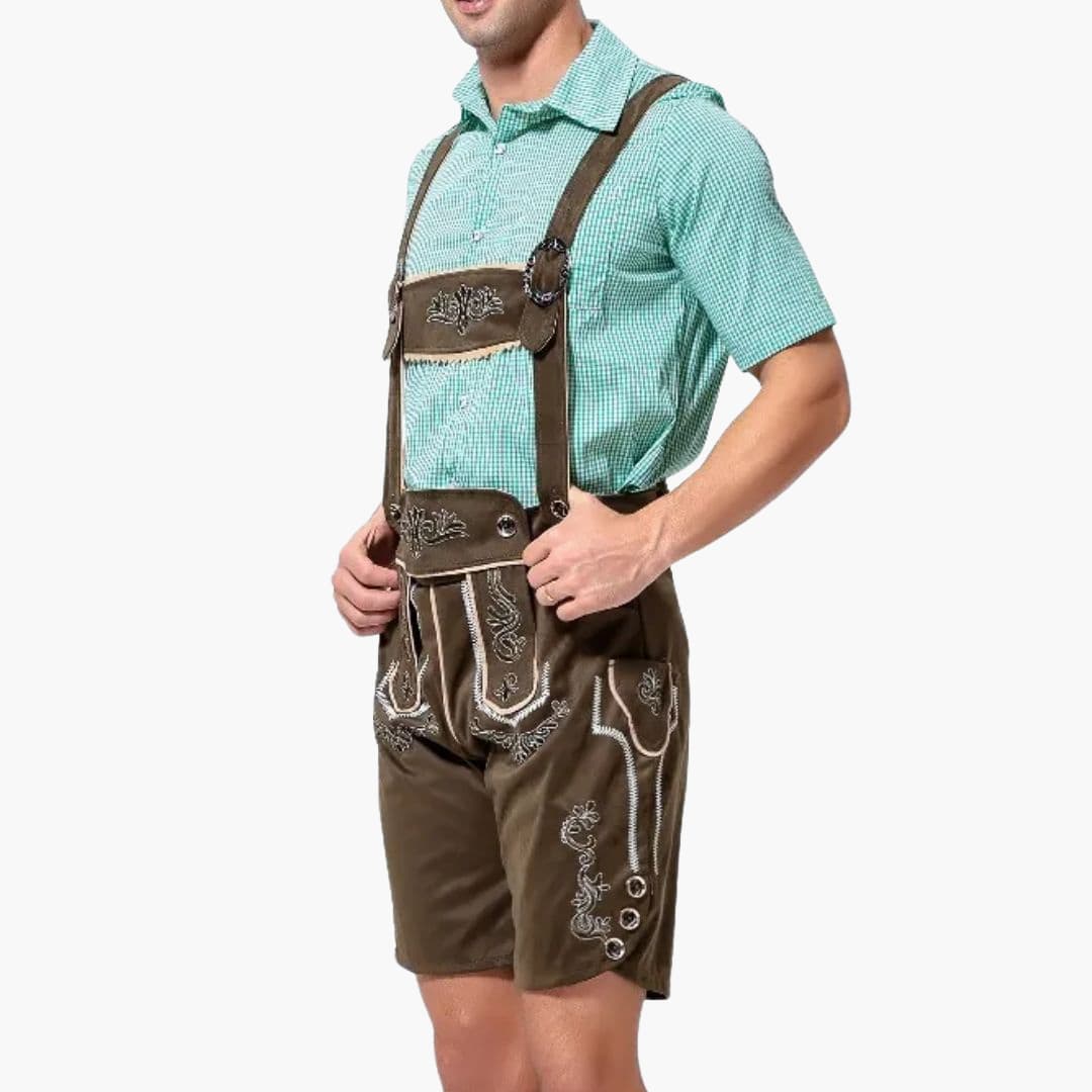 Bestickte Trachten Lederhose für Herren - Oktoberfest 2025 - Image 3