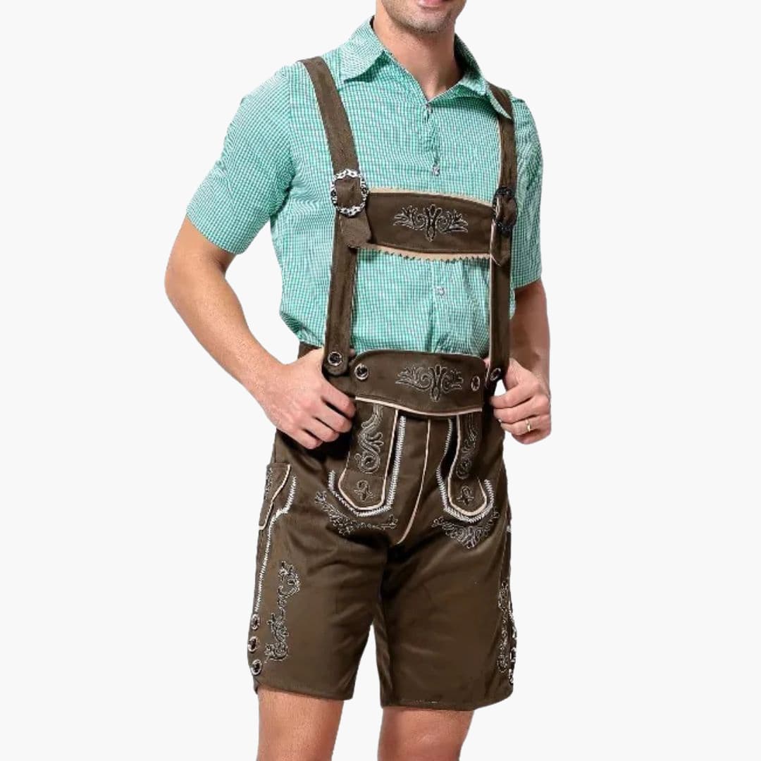 Bestickte Trachten Lederhose für Herren - Oktoberfest 2025 - Image 6