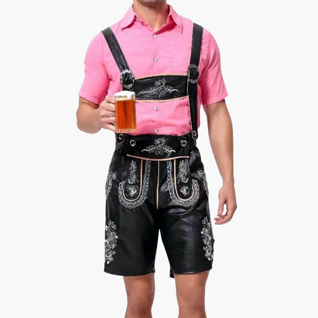 Bestickte Trachten Lederhose für Herren - Oktoberfest 2025 - Image 8
