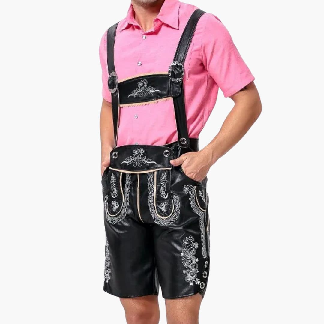 Bestickte Trachten Lederhose für Herren - Oktoberfest 2025 - Image 9
