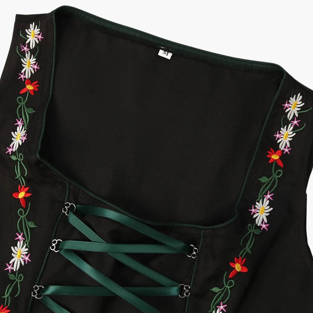 Besticktes Dirndl kleid mit Schürze für Damen - Oktoberfest 2025 - Image 2