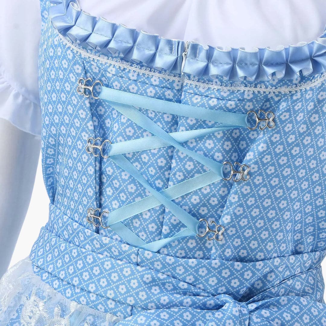 Besticktes Dirndl kleid mit Spitzenschürze für Damen - Oktoberfest 2025 - Image 3