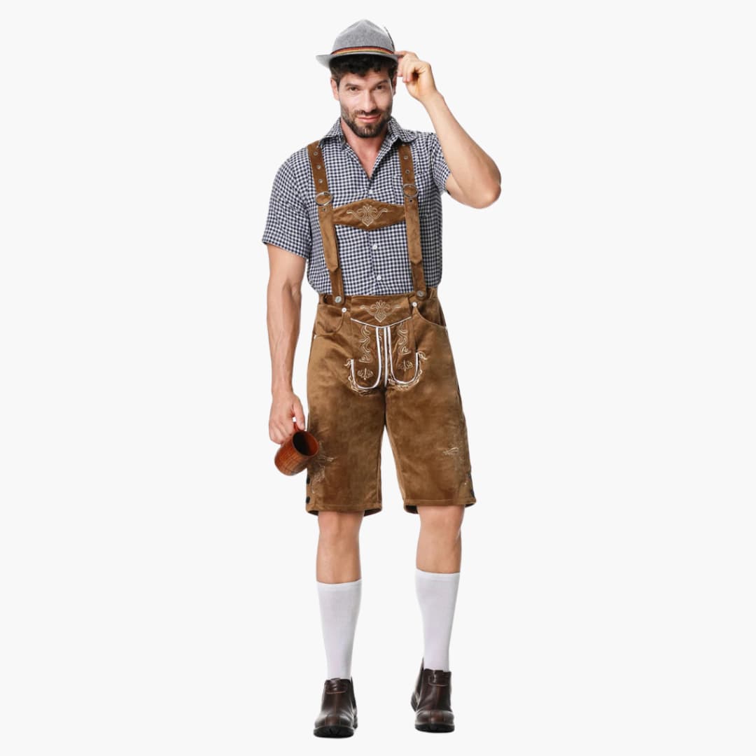 Besticktes Trachten Lederhosen Kostüm für Herren - Oktoberfest 2025 - Image 2