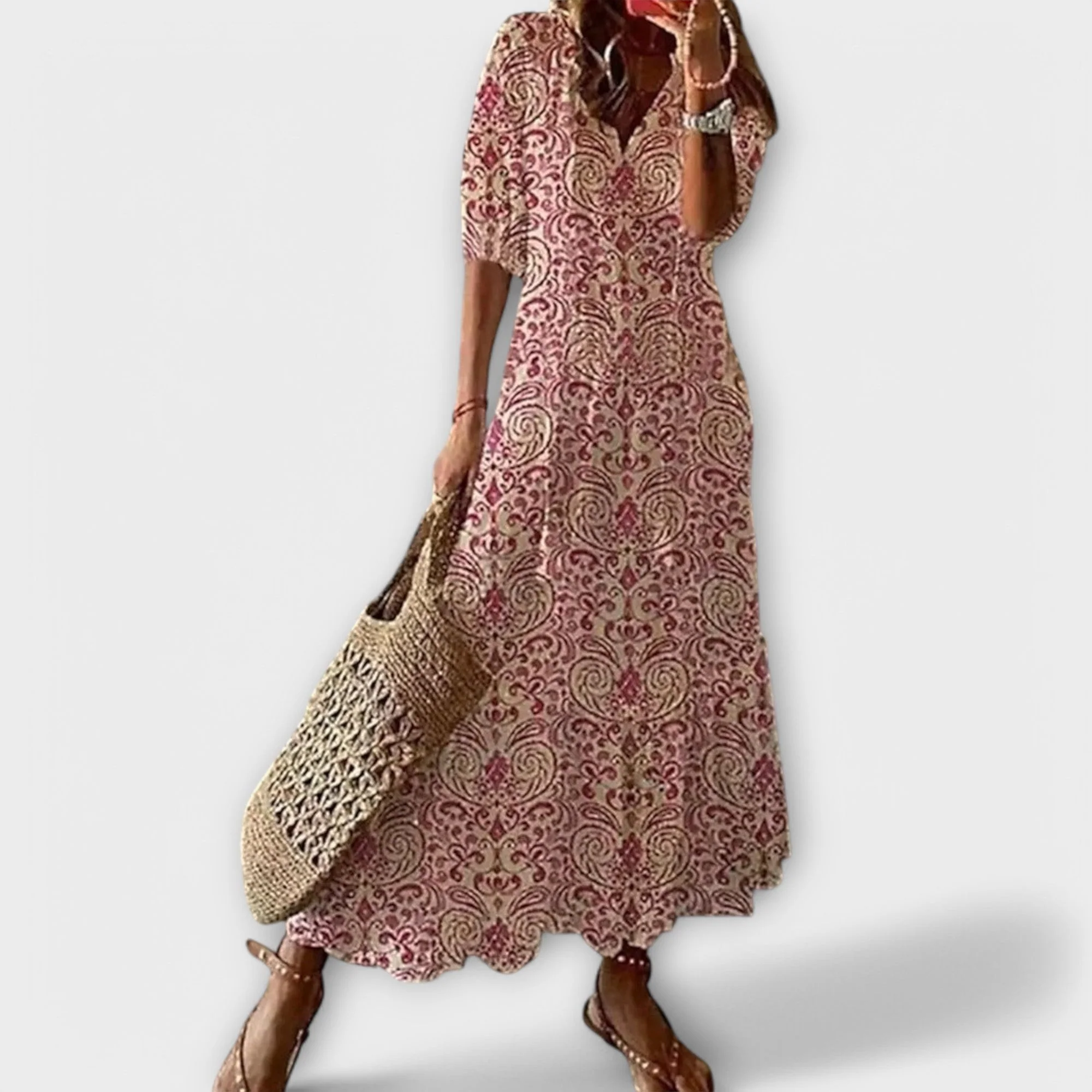 Bettina - Bohemian Maxi Dress - Image 5