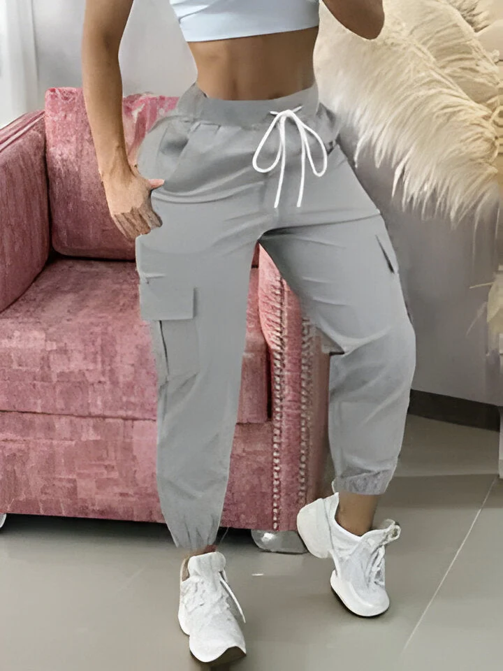 Bianca | Elegante Damen-Cargohose mit Kordelzug - Image 2