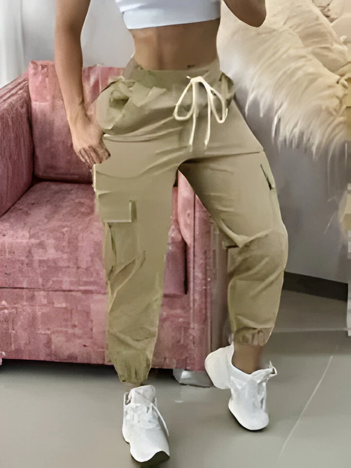 Bianca | Elegante Damen-Cargohose mit Kordelzug - Image 3