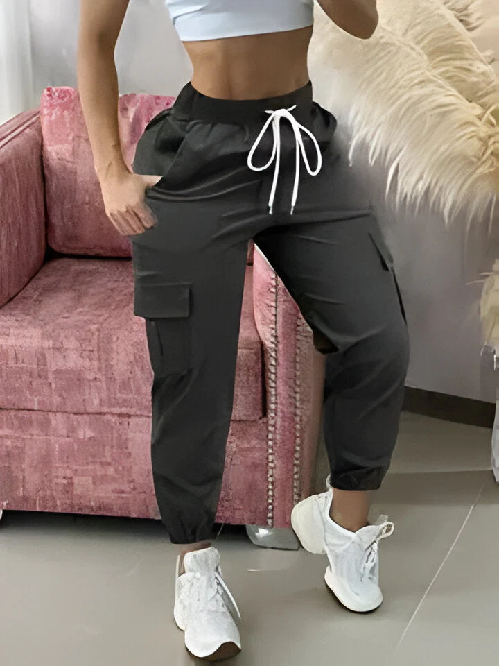 Bianca | Elegante Damen-Cargohose mit Kordelzug - Image 5