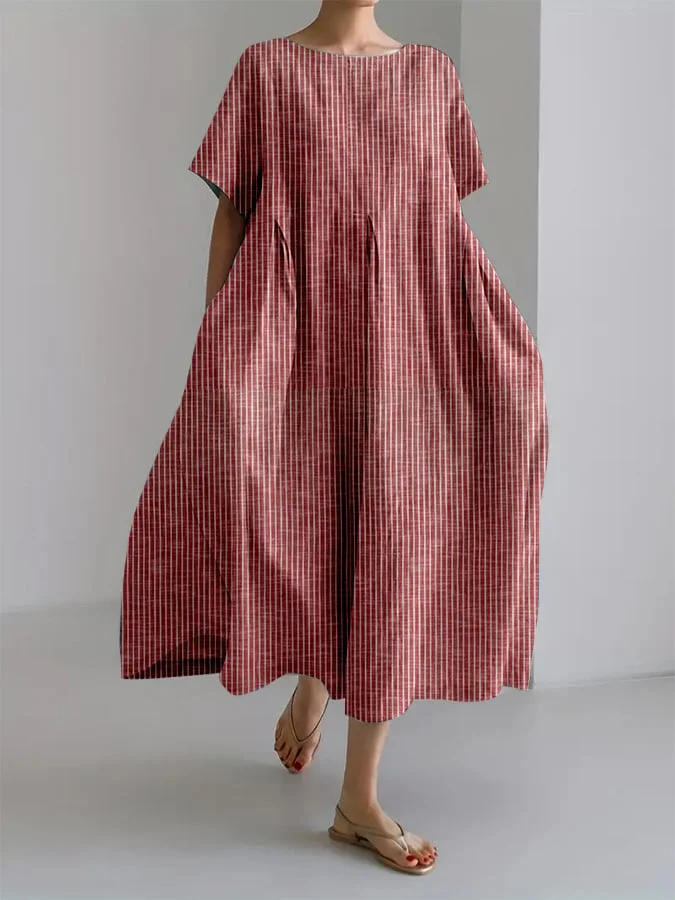 BIANCA | Langes Casual Kleid mit Bequemen Schnitt und Retro Stil für Jeden Tag - Image 5