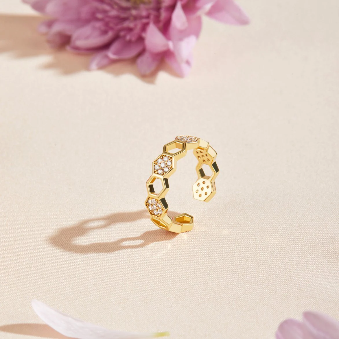 Biene - Gold- & Kristallring - Image 3