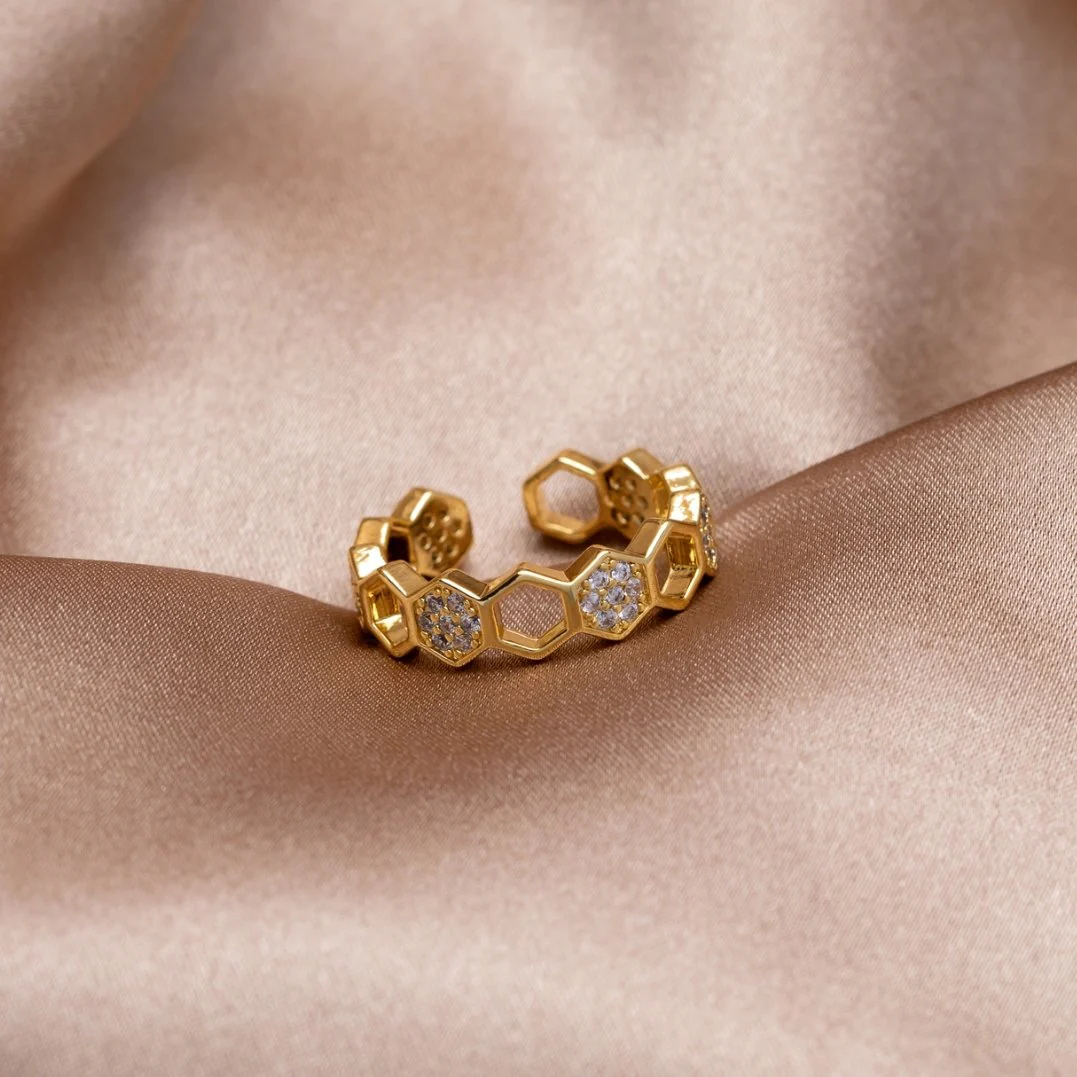 Biene - Gold- & Kristallring - Image 6