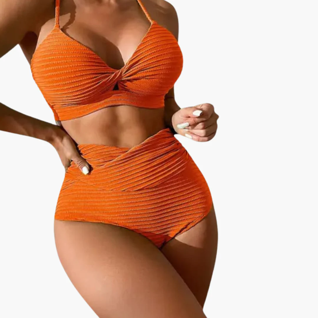 Bikini-Set - Damen Zweiteiler mit hoher Taille & Stil - Image 2