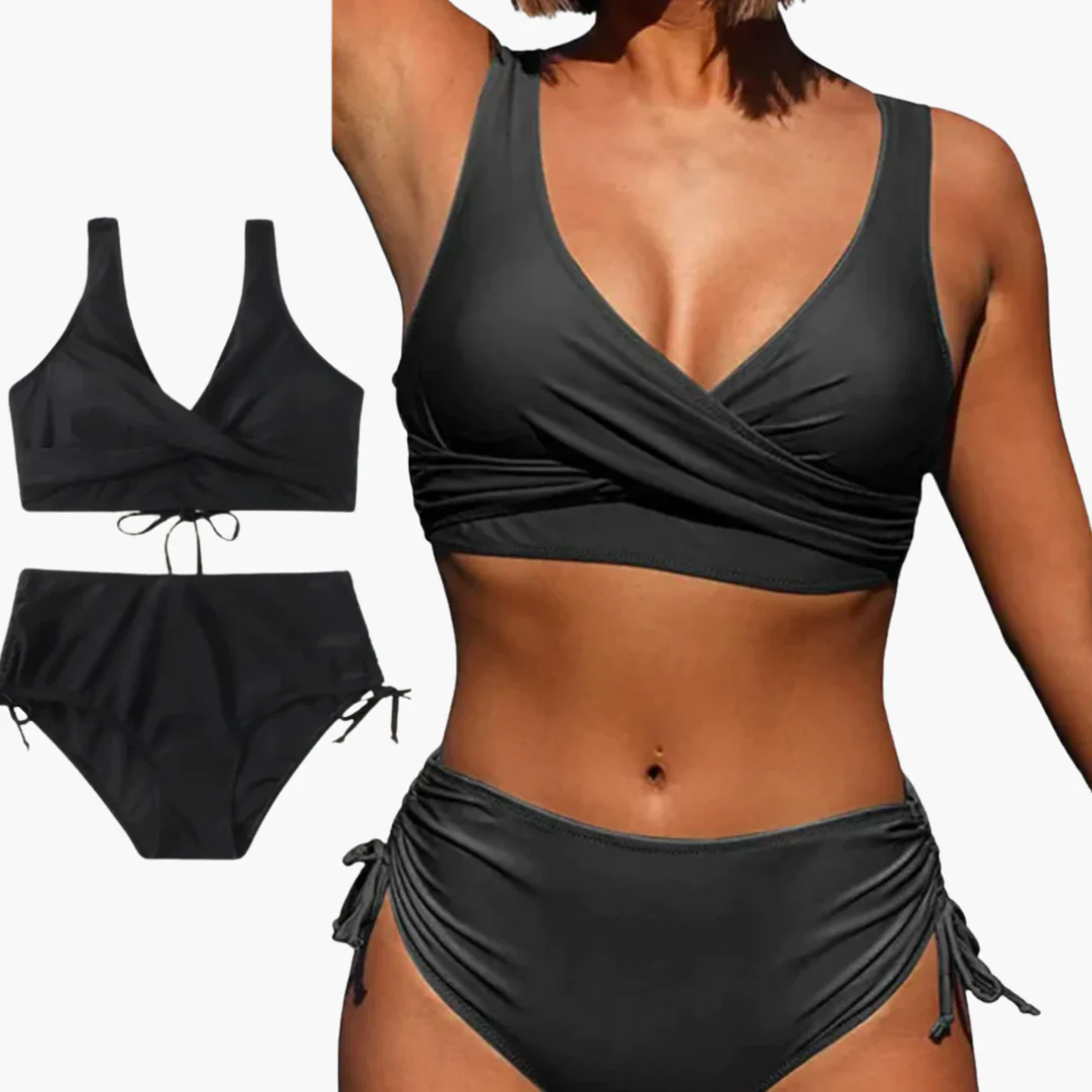 Bikini-Set Zweiteiler - Damen Bademode mit hohem Bund - Image 3