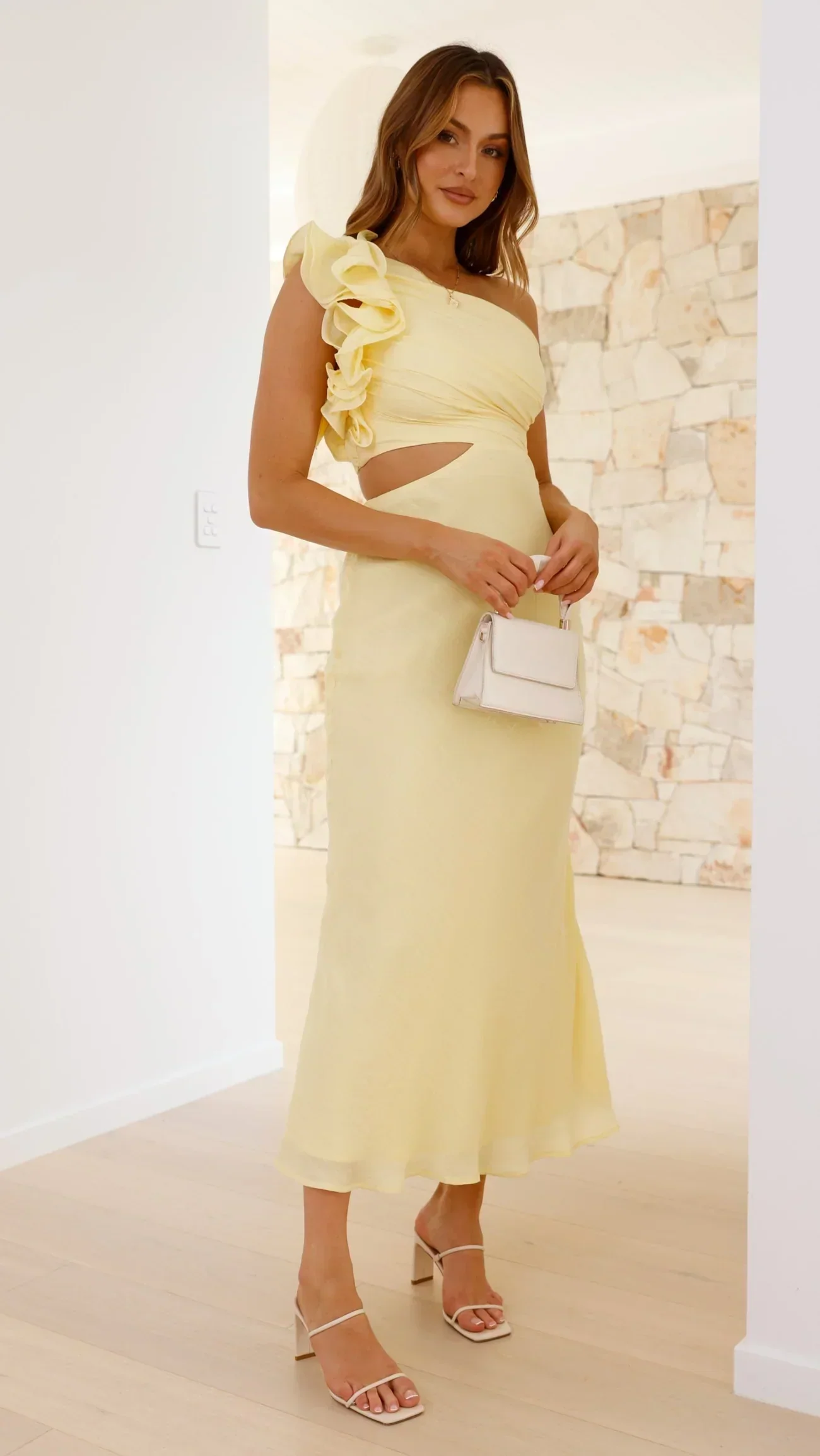 Blaire - Schulterfreies Maxikleid mit Aussparungen - Image 2