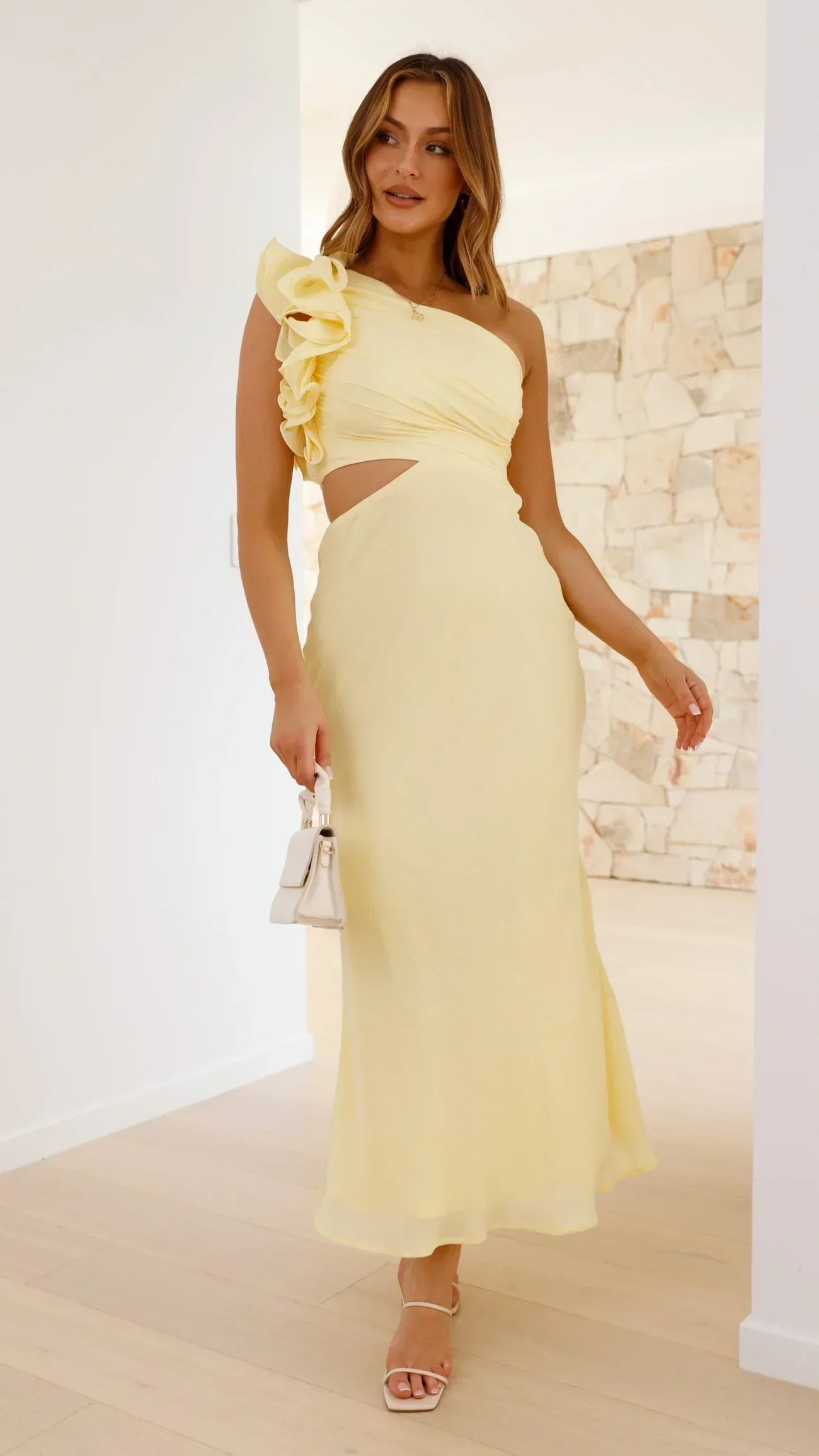 Blaire - Schulterfreies Maxikleid mit Aussparungen - Image 3