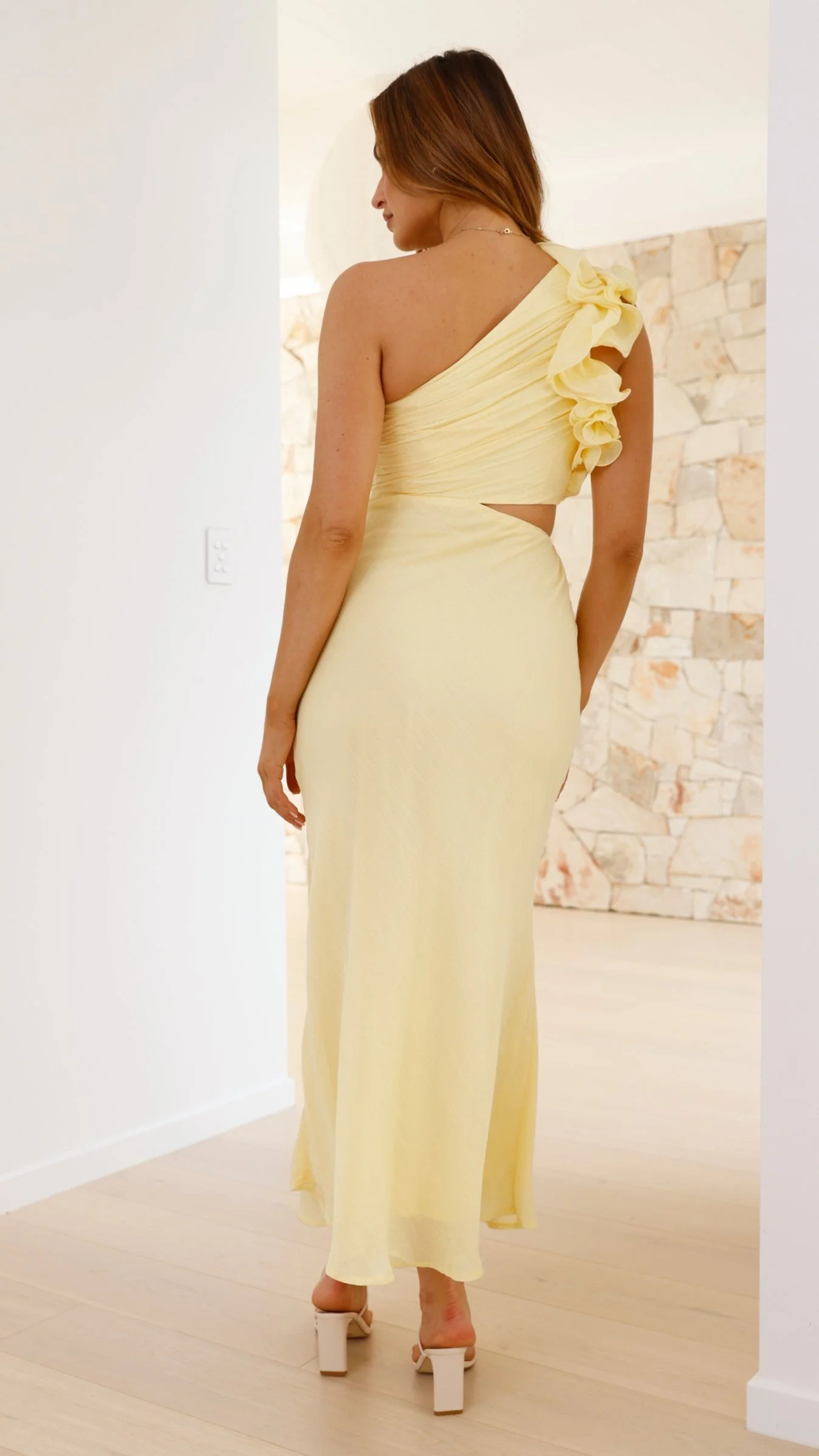 Blaire - Schulterfreies Maxikleid mit Aussparungen - Image 4