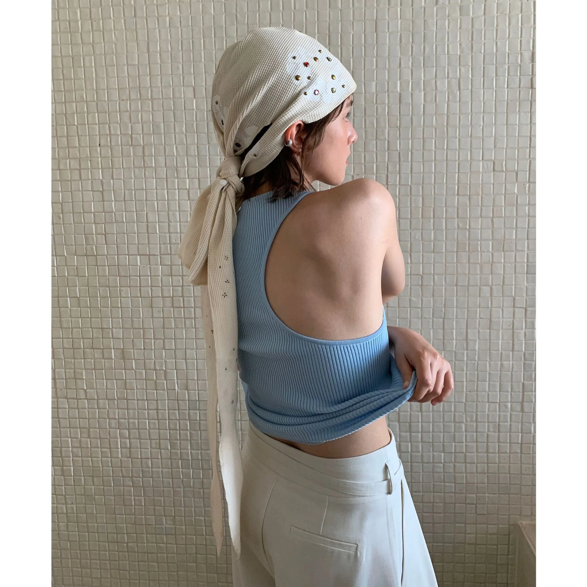 Blanche- Damen Ripp Top aus hochwertiger Baumwolle - Image 2
