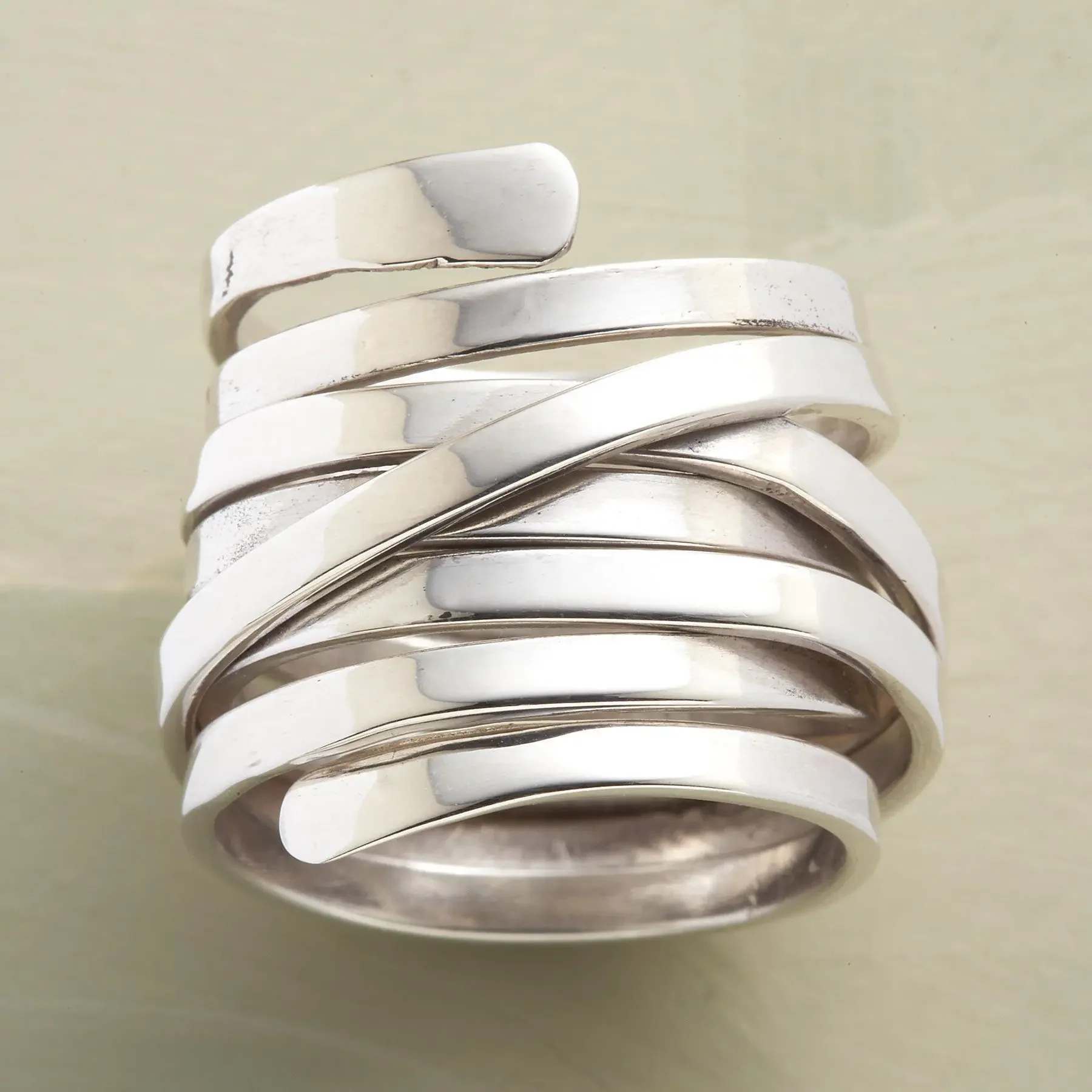 Bliss - Vintage Dicke Schicht Silberring - Image 3