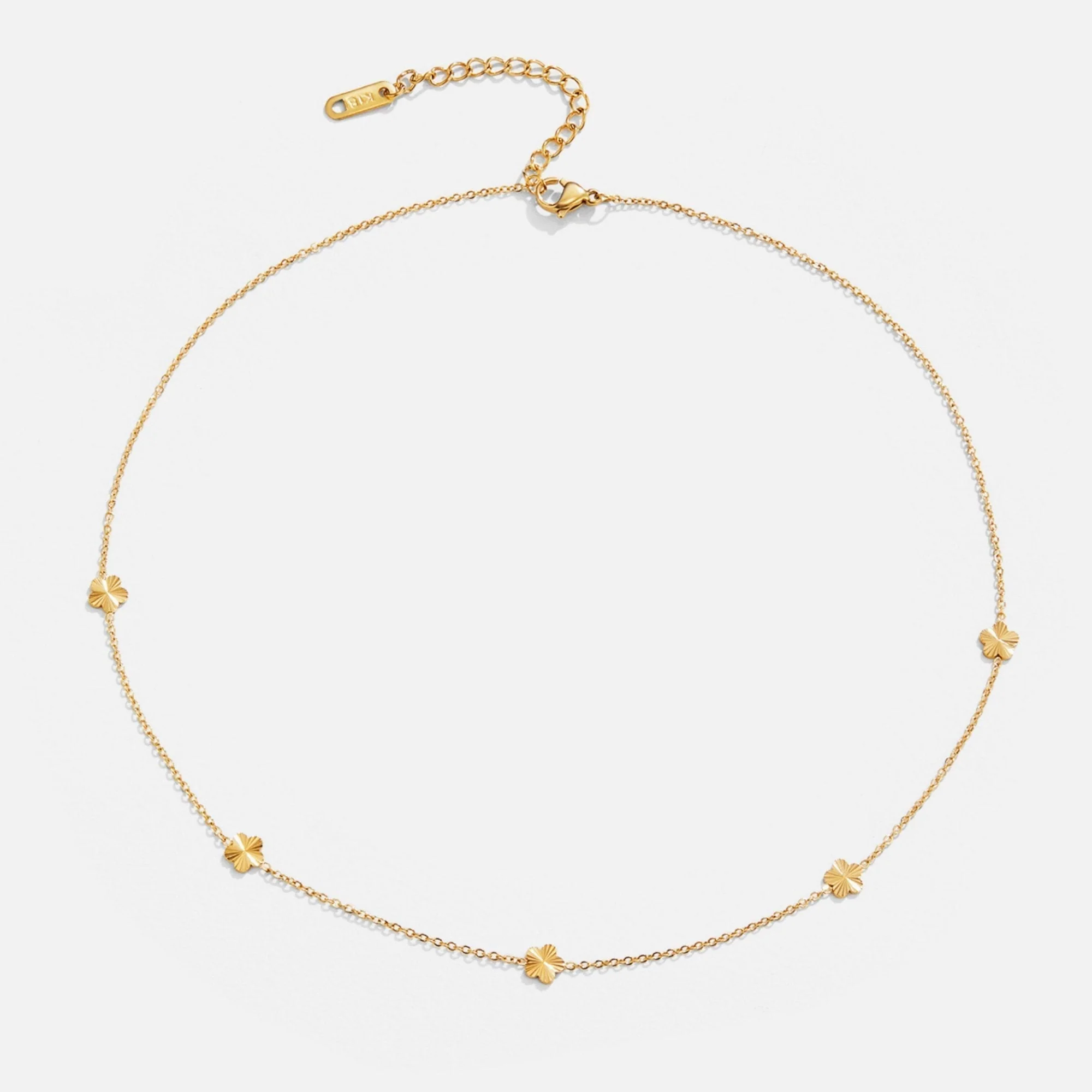 Blumen Power Goldkette Halskette - Image 3