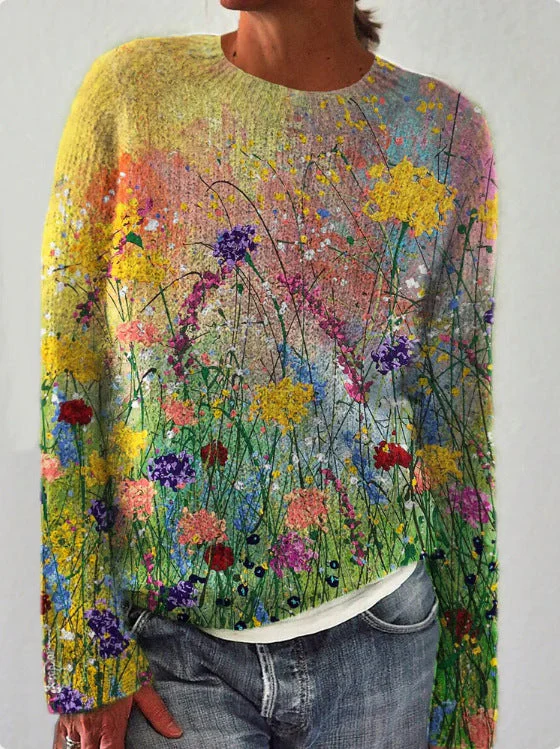 Blumenbestickter Pullover für Damen - Image 3