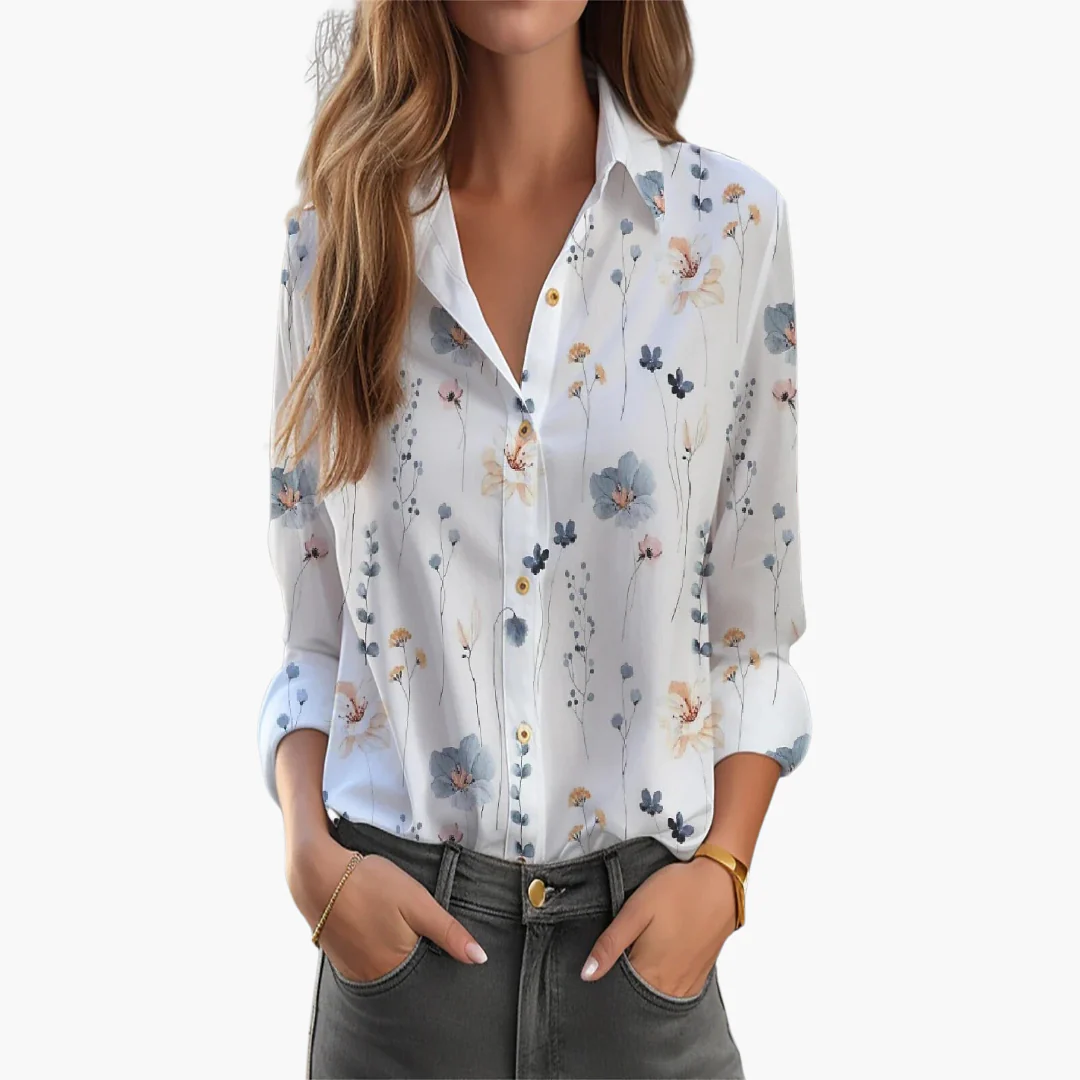Bluse mit Blumenmuster - Damenmode für stilvolle Anlässe - Image 2