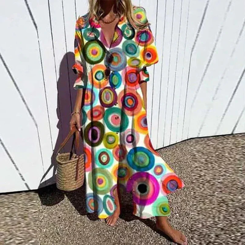 Böhmisches Maxi Kleid – Elegantes Sommermaxikleid für Frauen, Ideal für Strand und Sommerfeste - Image 6