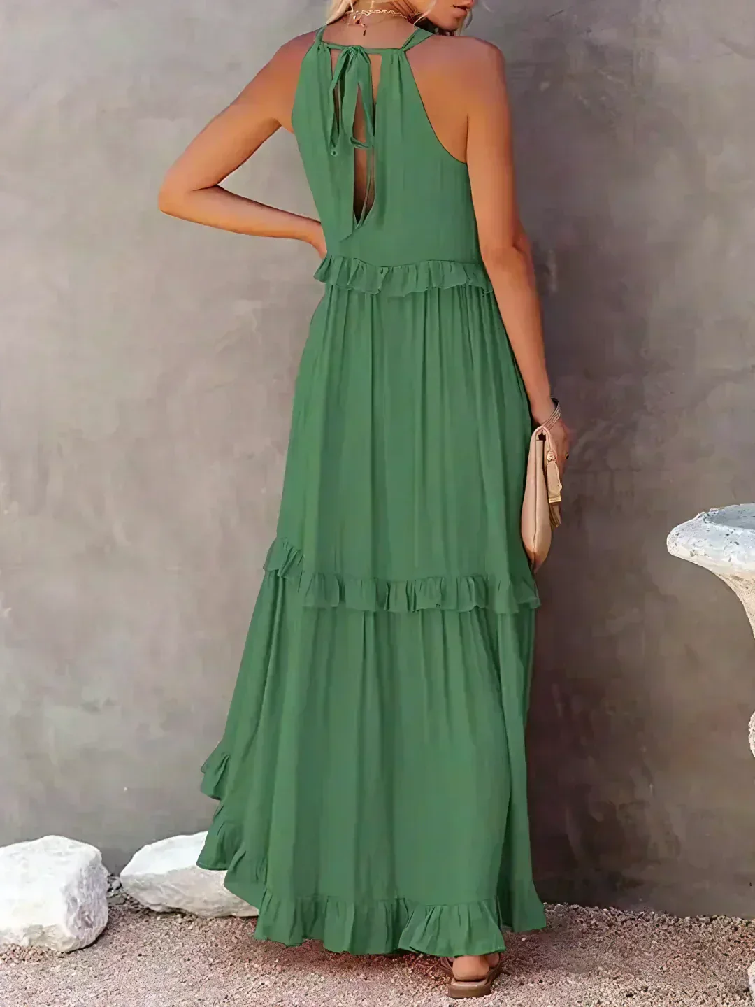 Boho Maxikleid mit Volants & Neckholder-Ausschnitt – Sommerlich & Feminin - Image 13