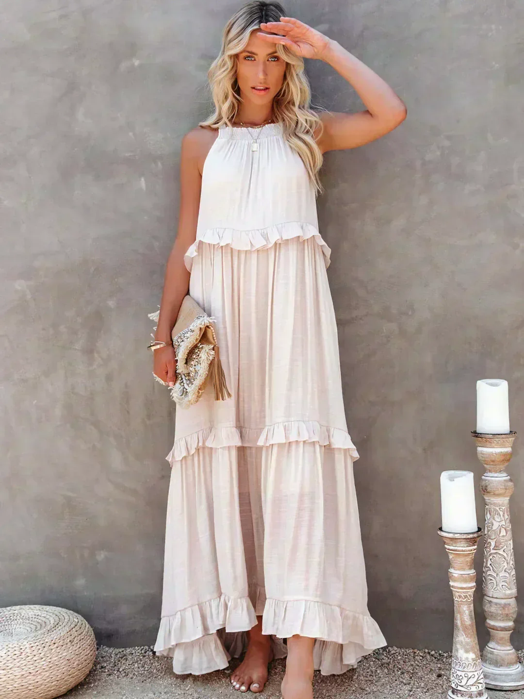 Boho Maxikleid mit Volants & Neckholder-Ausschnitt – Sommerlich & Feminin - Image 18