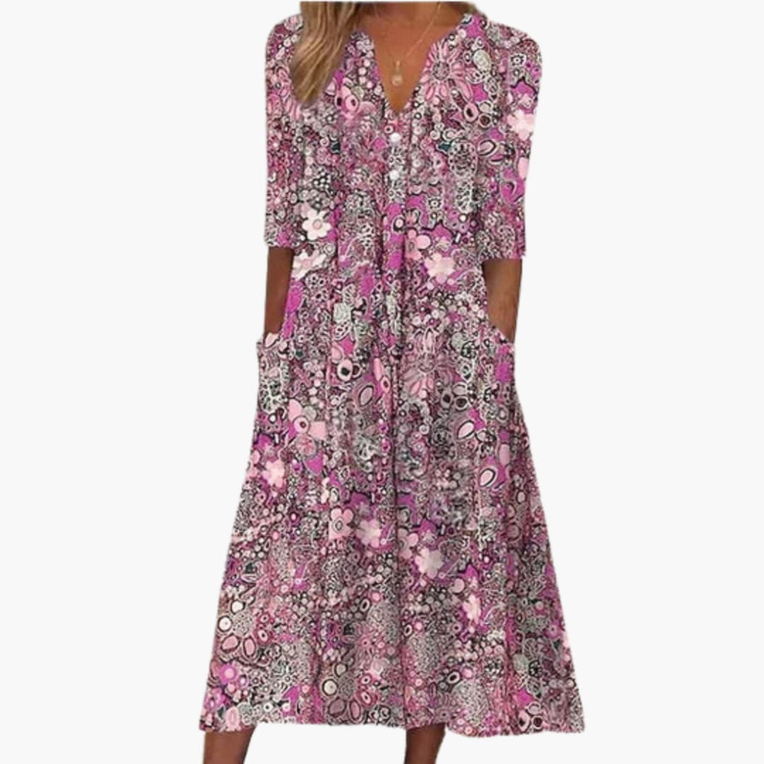 Boho Midi-Kleid für Damen - Sommerlich und Fließend im Stil - Image 2