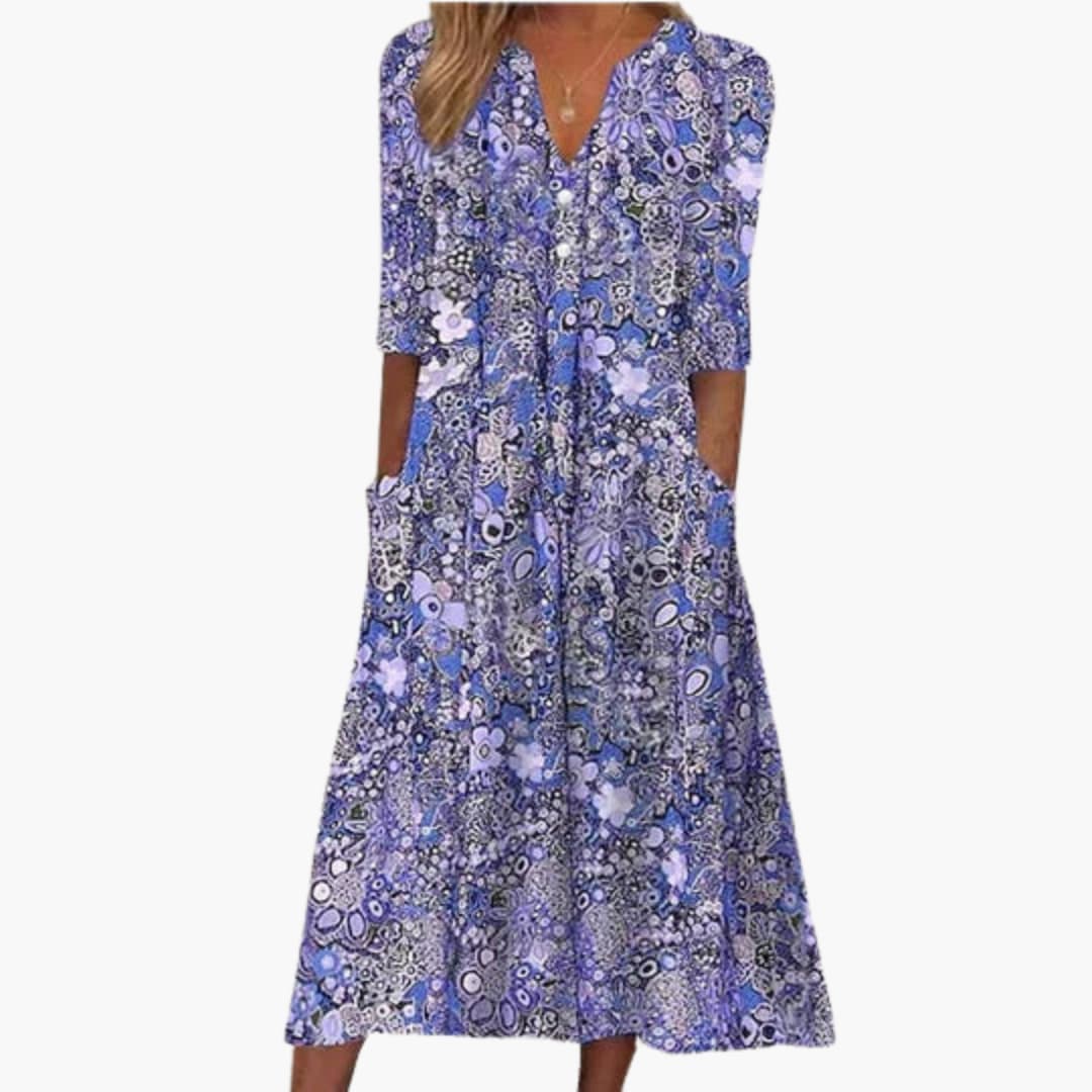Boho Midi-Kleid für Damen - Sommerlich und Fließend im Stil - Image 3