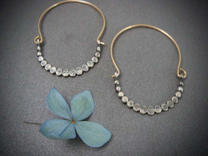 Boho-Ohrringe aus Kubischem Silber - Image 3