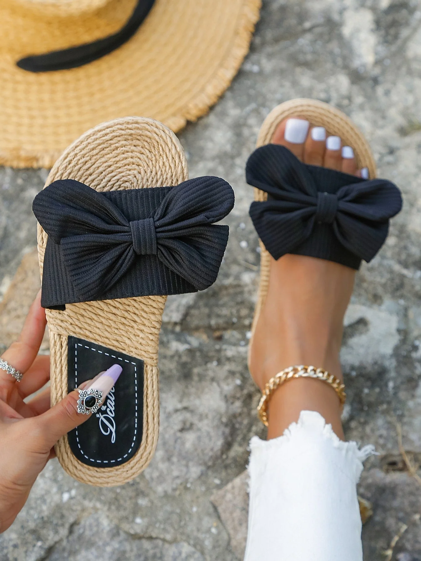 Boho Sandalen mit Schleife & Jutefußbett – Sommerlich & Bequem | Zendoo.de - Image 10