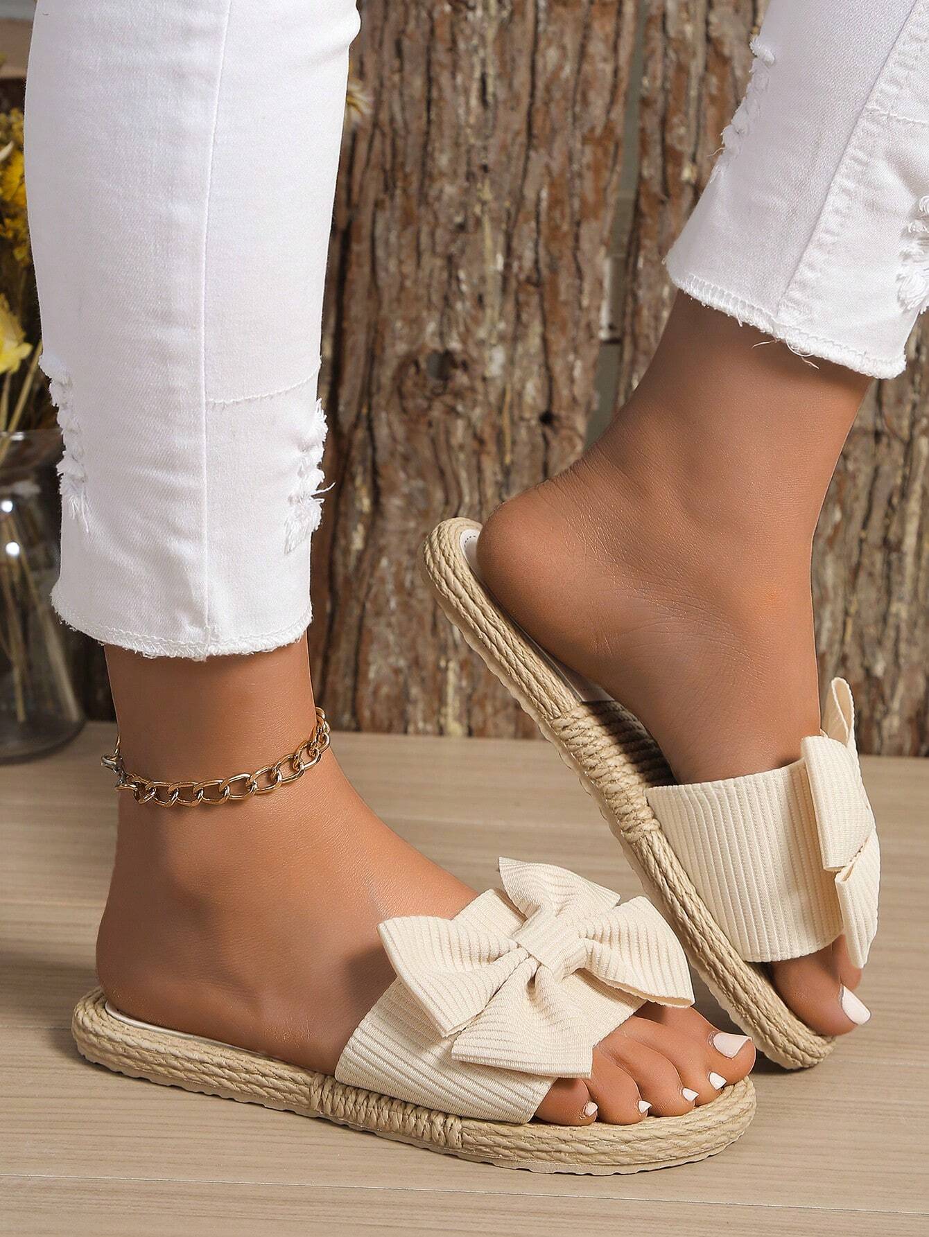 Boho Sandalen mit Schleife & Jutefußbett – Sommerlich & Bequem | Zendoo.de - Image 2