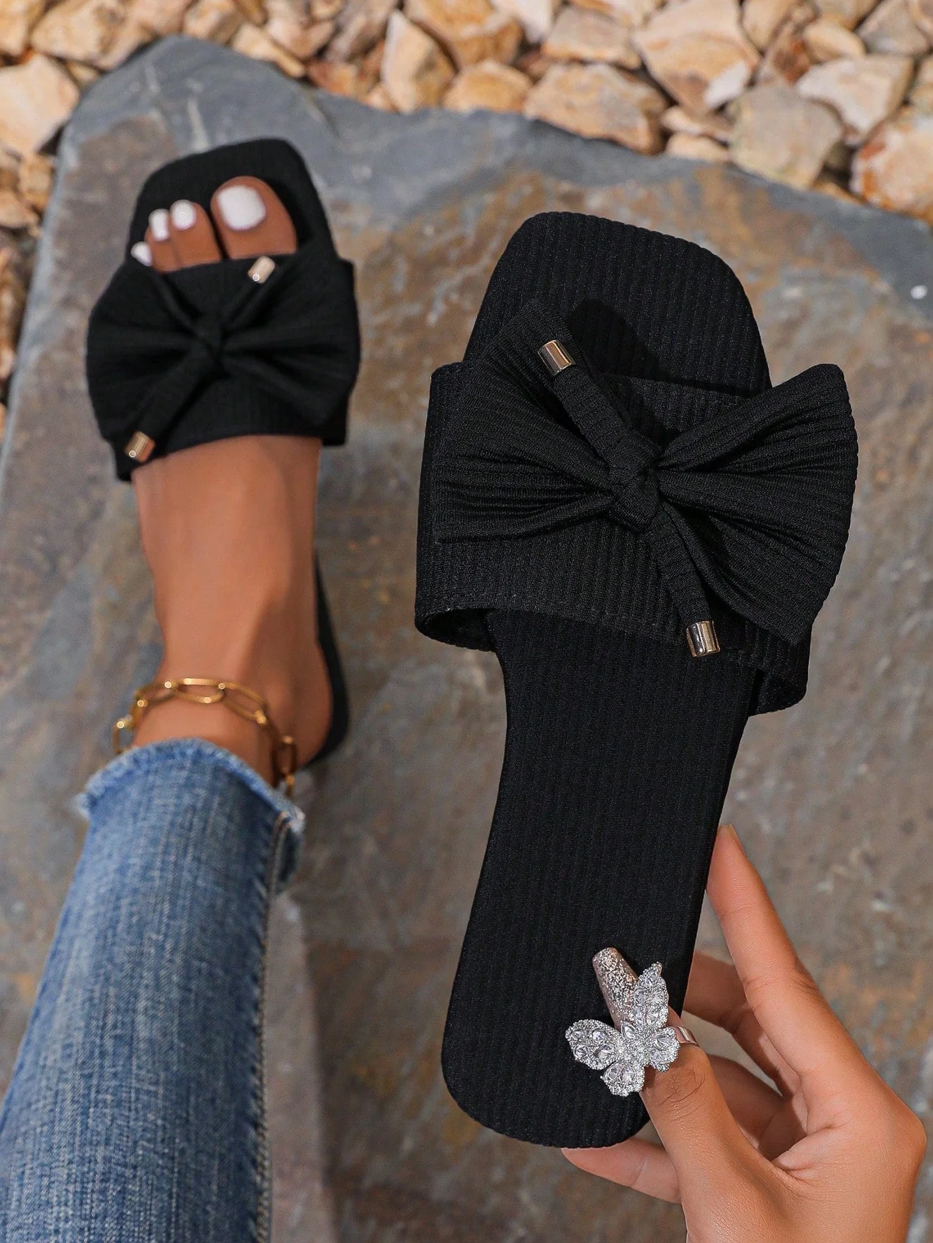 Boho Sandalen mit Schleife & Jutefußbett – Sommerlich & Bequem | Zendoo.de - Image 7