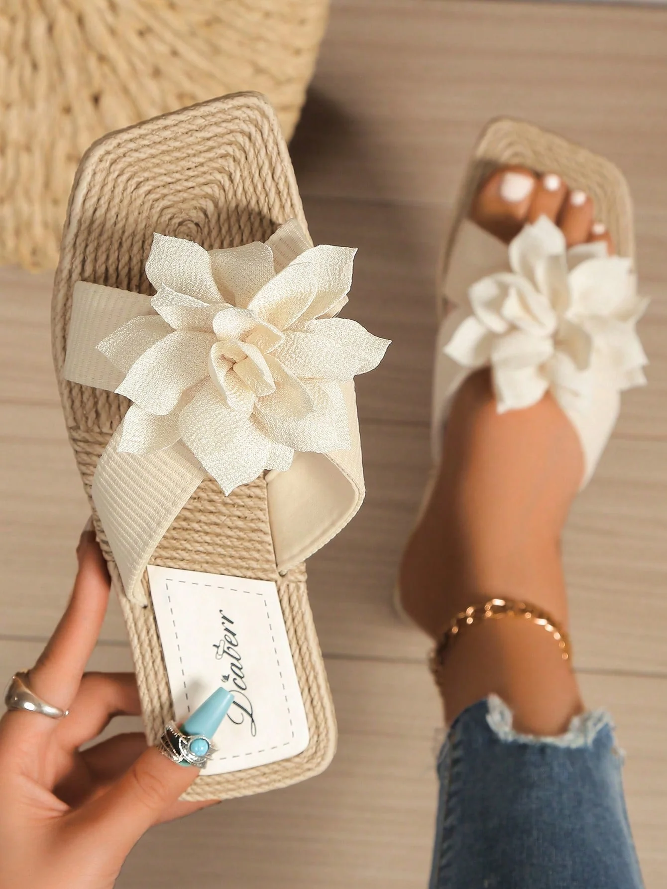 Boho Sandalen mit Schleife & Jutefußbett – Sommerlich & Bequem | Zendoo.de - Image 8