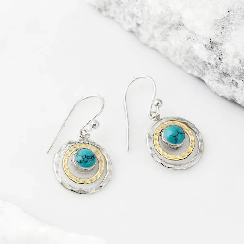 Boho Saturn mit Türkis-Opal-Ohrringen - Image 3