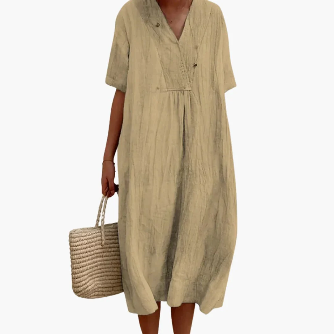 Boho Sommerkleid für Damen – Luftig, Locker & V-Ausschnitt - Image 4