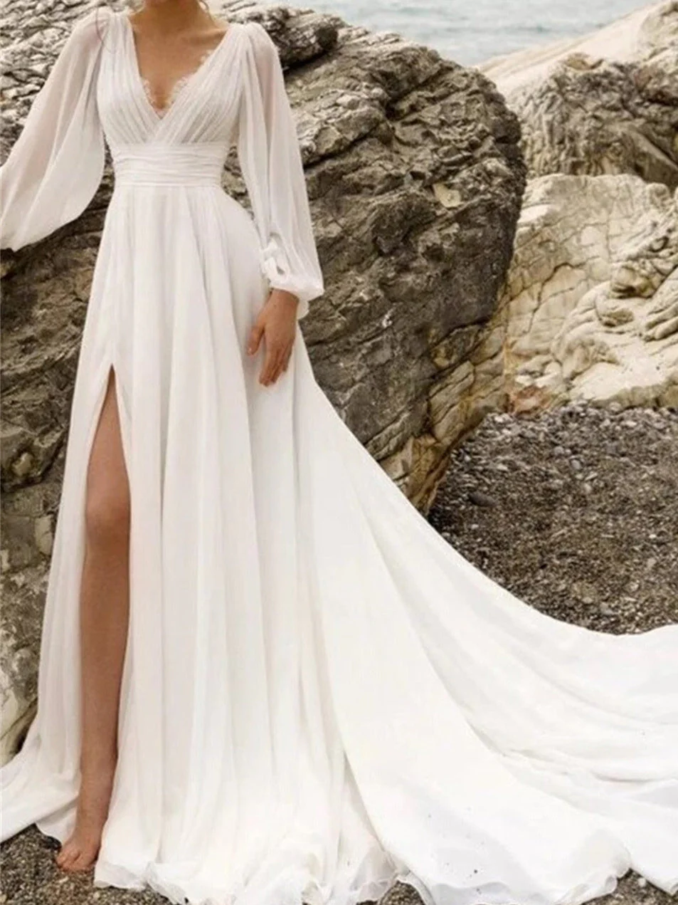 Boho Strand Hochzeitskleid für Damen | Maxi - Image 2