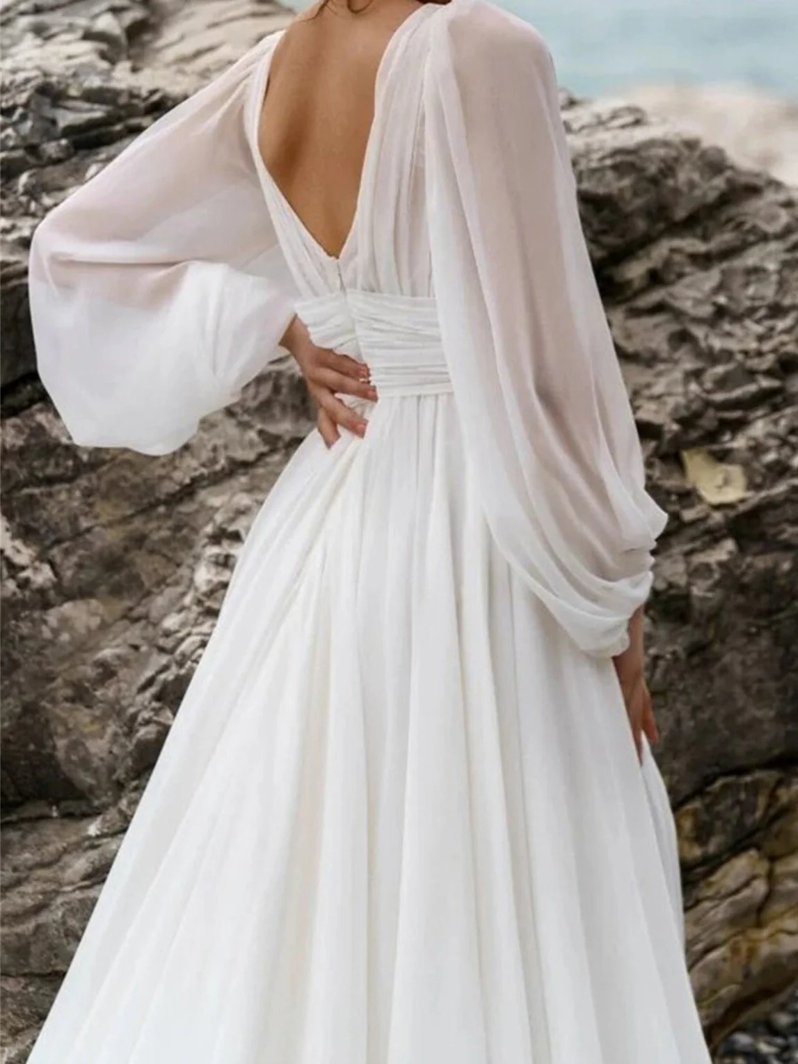 Boho Strand Hochzeitskleid für Damen | Maxi - Image 4