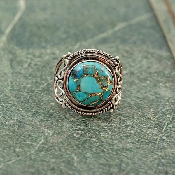 Boho-Türkis-Ring - Image 2