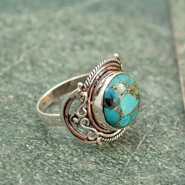 Boho-Türkis-Ring - Image 4