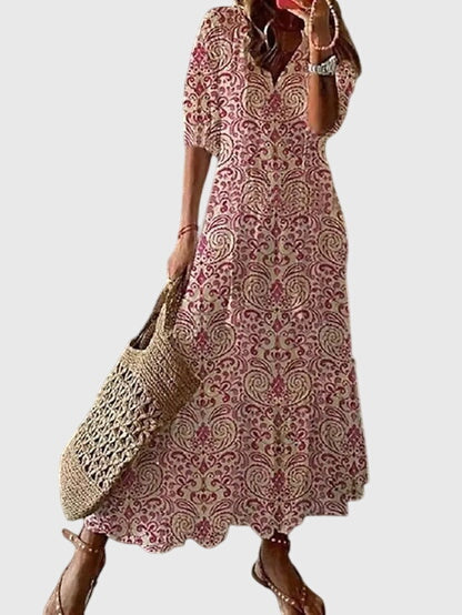 Boho Vintage Sommerkleid für Frauen - Elegantes, luftiges Design für warme Tage - Image 4