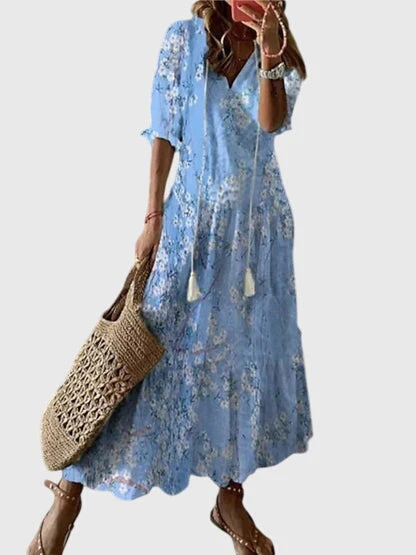 Boho Vintage Sommerkleid für Frauen - Elegantes, luftiges Design für warme Tage - Image 5