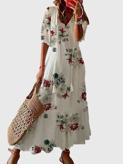 Boho Vintage Sommerkleid für Frauen - Elegantes, luftiges Design für warme Tage - Image 7
