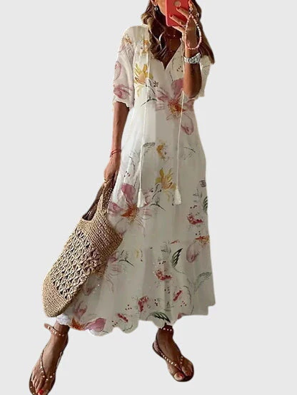 Boho Vintage Sommerkleid für Frauen - Elegantes, luftiges Design für warme Tage - Image 8