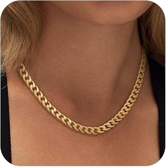 Bold Gold Cuban Link Necklace - Image 3