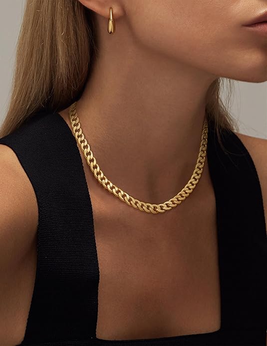 Bold Gold Cuban Link Necklace - Image 5
